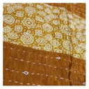 Handmade Tagai Embroidered Ajrakh Mashru Silk Table Placemats (Set of 6)