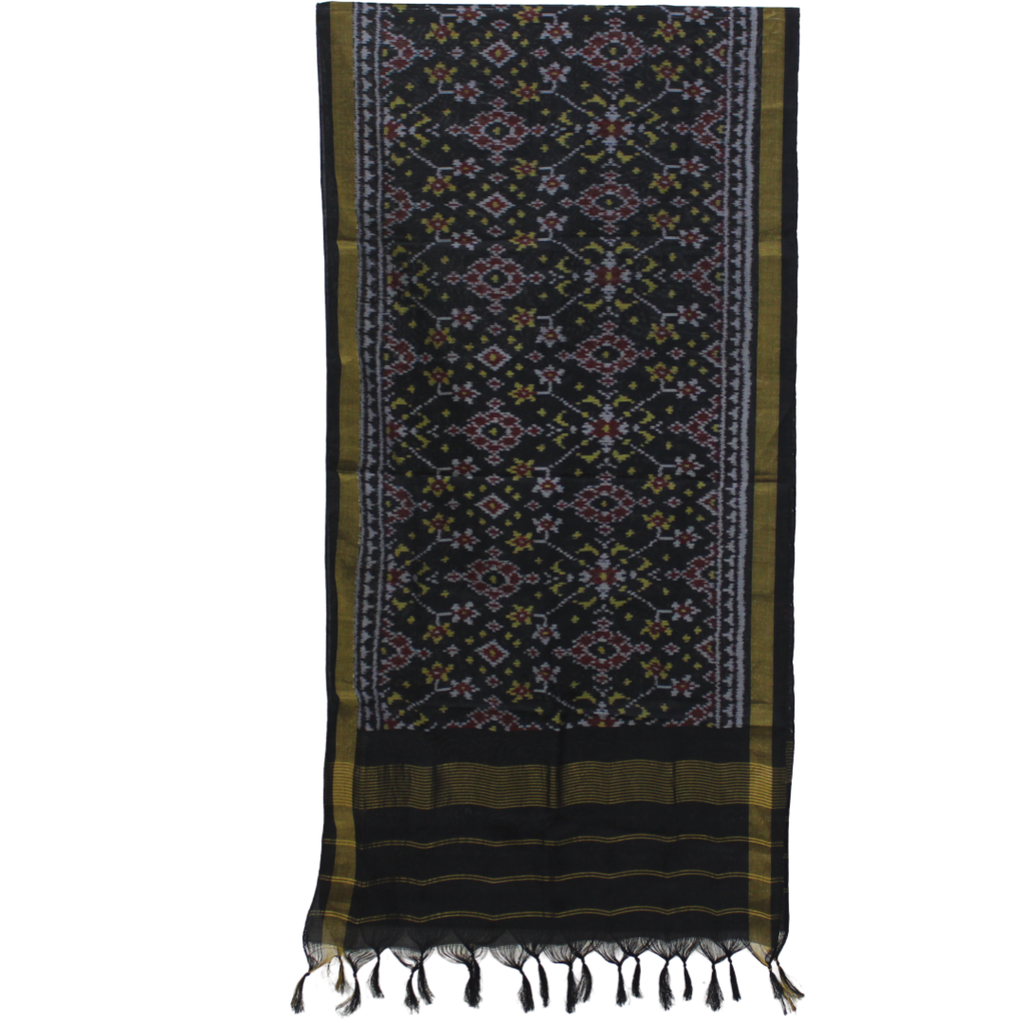 Handloom Single Ikat Patola Silk Stole