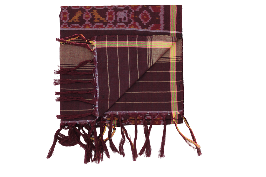 Handloom Single Ikat Patola Silk Stole