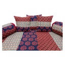 Handcrafted Cotton Applique Work Diwan Bed Sheet Set