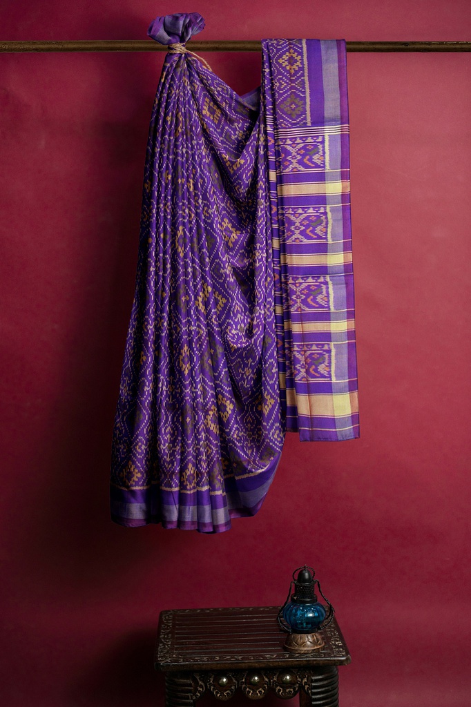Handloom Single Ikat Silk Patola Saree
