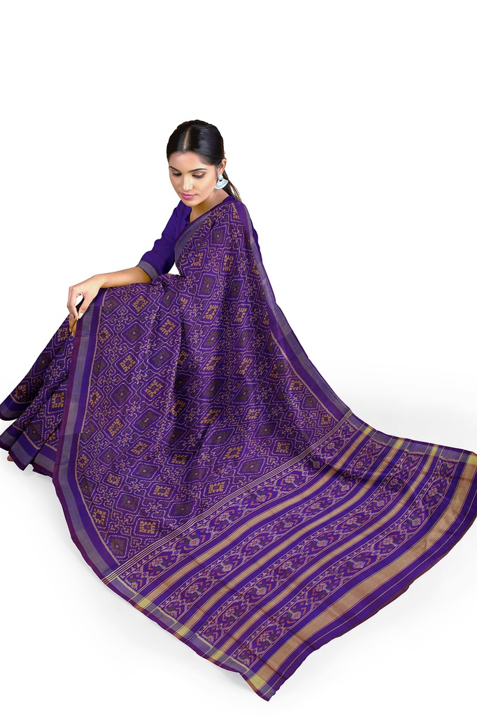 Handloom Single Ikat Silk Patola Saree