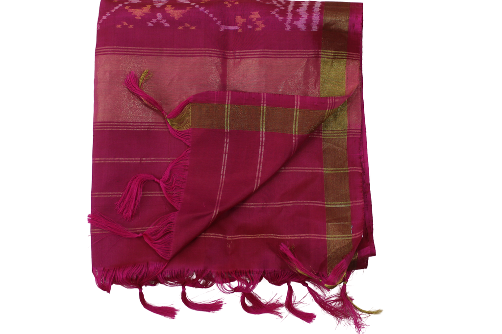 Handloom Single Ikat Patola Silk Stole