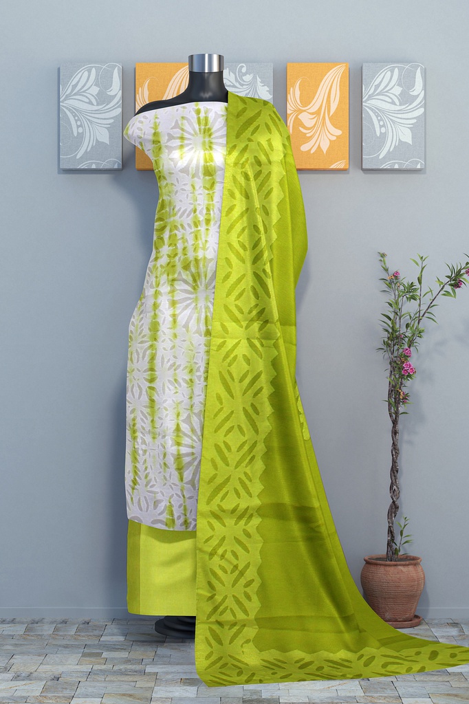 Hand Block Print Cotton Dress Material / Salwar Suit
