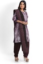 Handcrafted Applique Work Shibori Cotton Dress Material / Salwar Suit