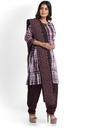 Handcrafted Applique Work Shibori Cotton Dress Material / Salwar Suit