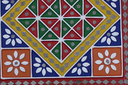 Handcrafted Leaf Design Mud Work Wall Hanging