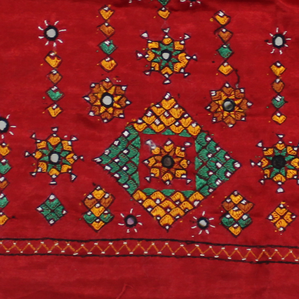 Hand Embroidered Unstitched Blouse Material