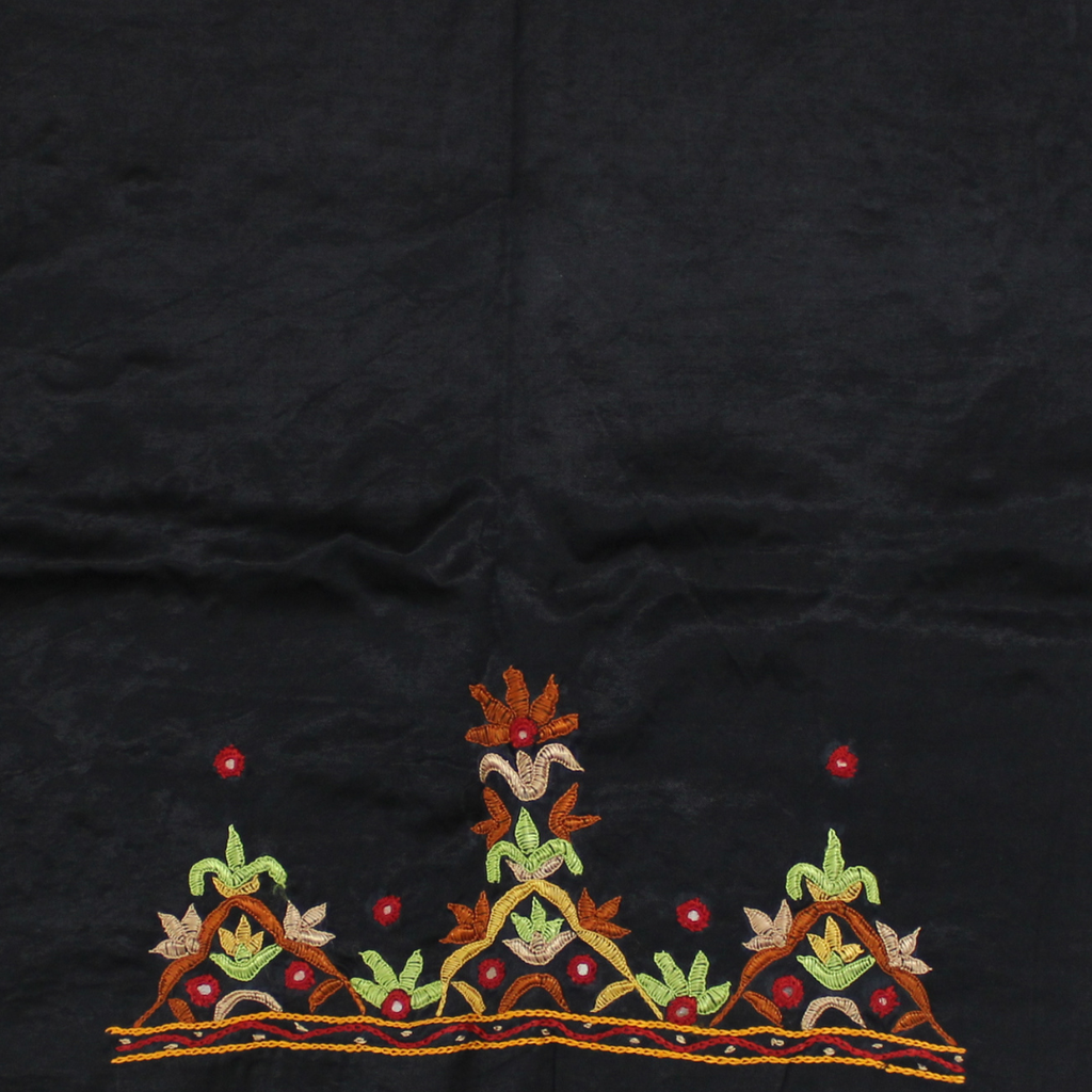Hand Embroidered Unstitched Blouse Material