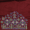 Hand Embroidered Unstitched Blouse Material