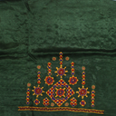 Hand Embroidered Unstitched Blouse Material