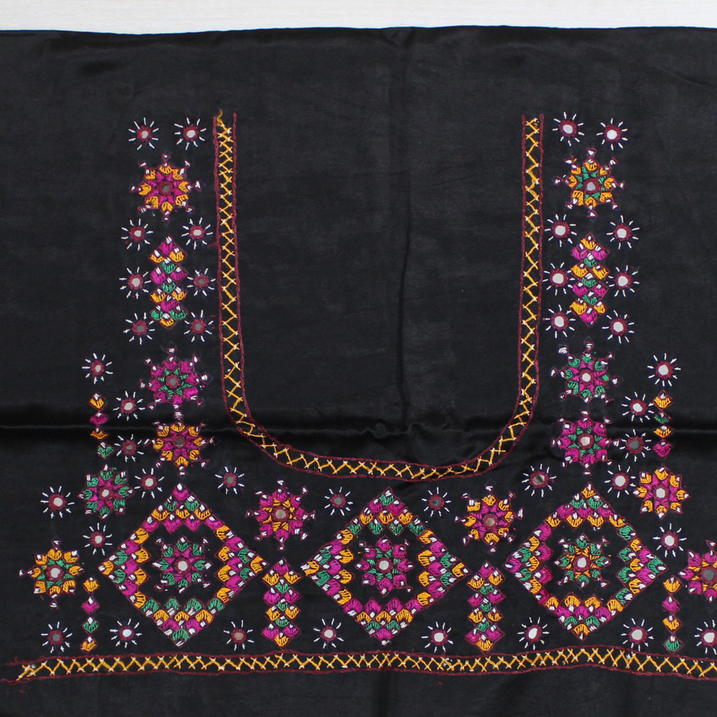 Hand Embroidered Unstitched Blouse Material