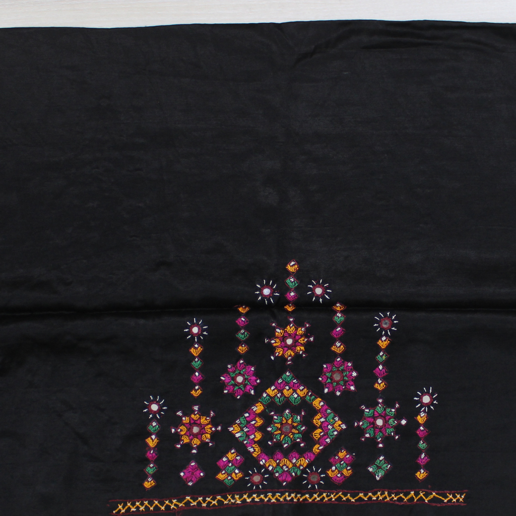 Hand Embroidered Unstitched Blouse Material