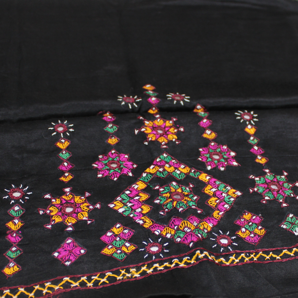 Hand Embroidered Unstitched Blouse Material
