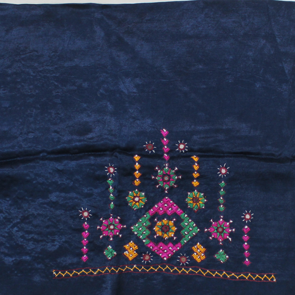 Hand Embroidered Unstitched Blouse Material