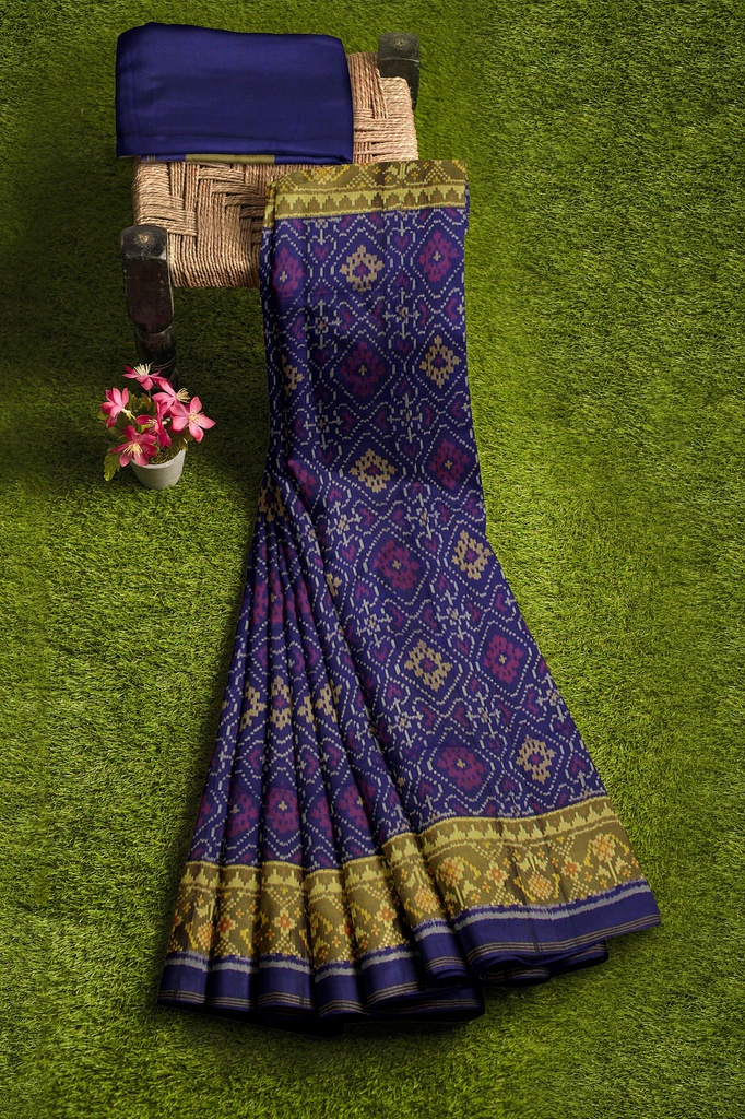 Handloom Single Ikat Silk Patola Saree