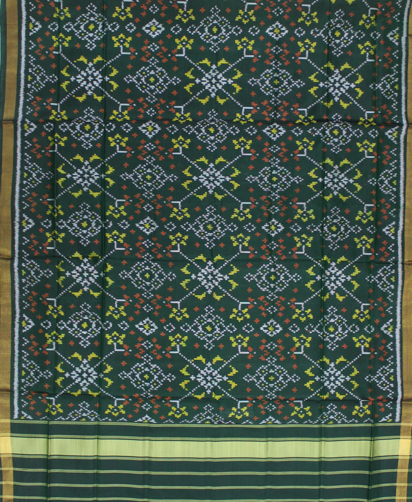 Handloom Single Ikat Patola Silk Dupatta