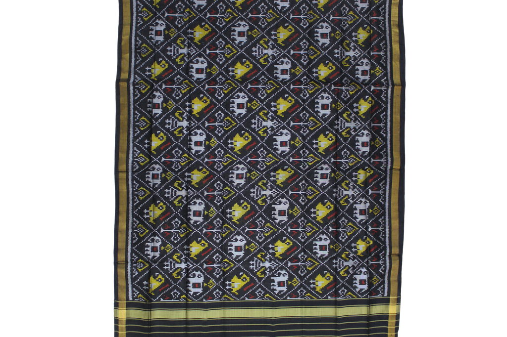 Handloom Single Ikat Patola Silk Dupatta