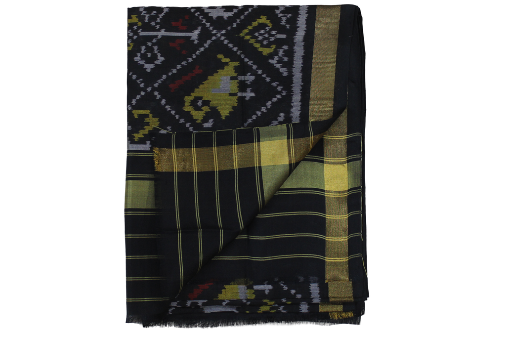 Handloom Single Ikat Patola Silk Dupatta