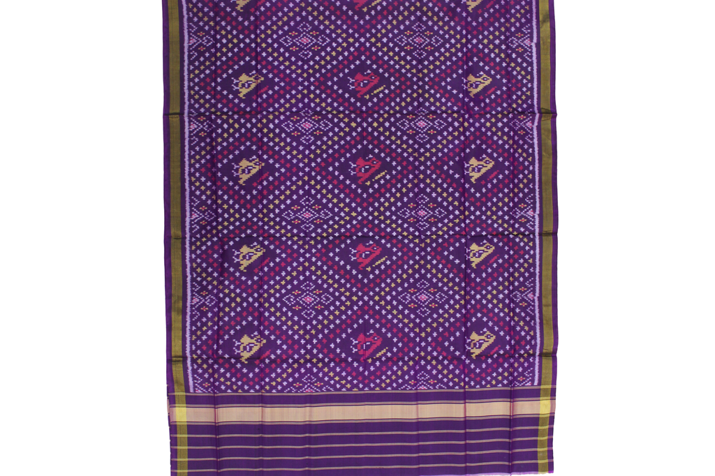Handloom Single Ikat Patola Silk Dupatta