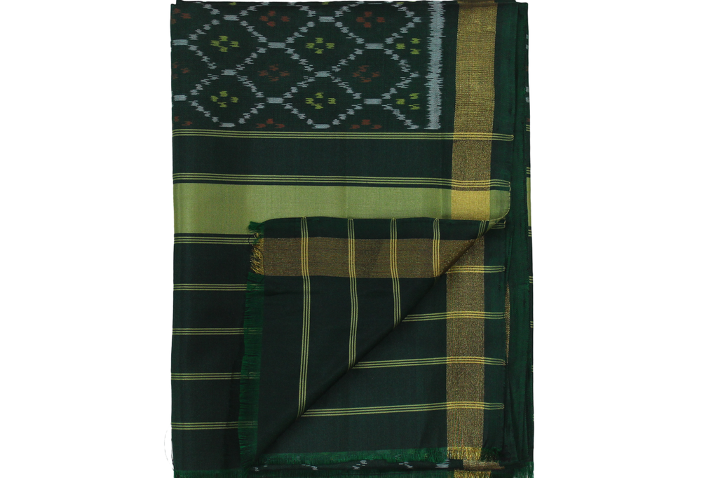 Handloom Single Ikat Patola Silk Dupatta