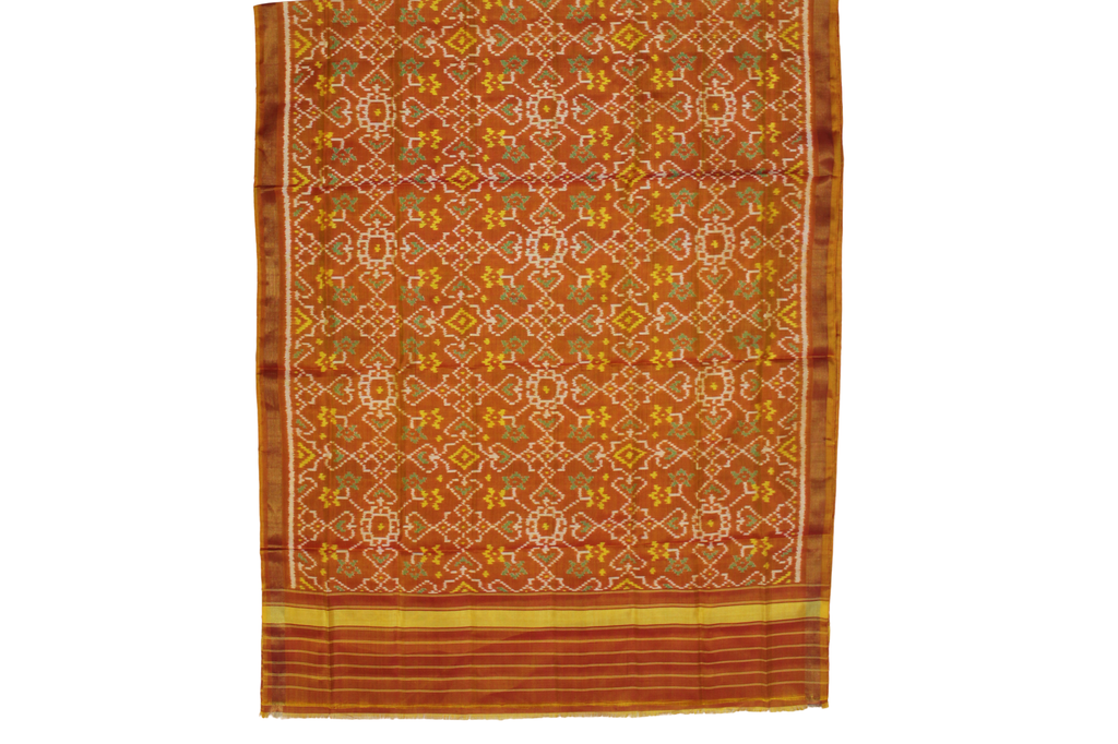 Handloom Single Ikat Patola Silk Dupatta