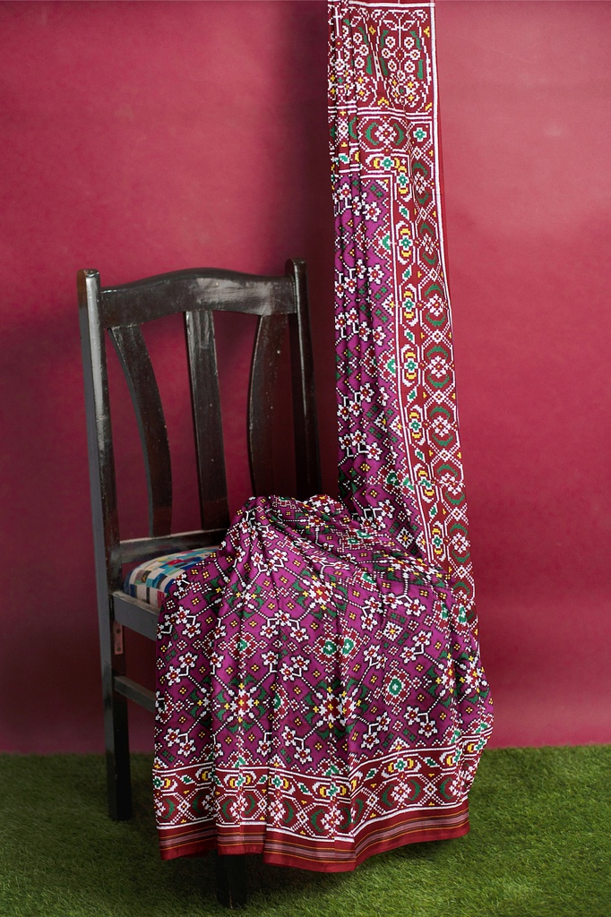 Handwoven Double Ikat Silk Patola Saree