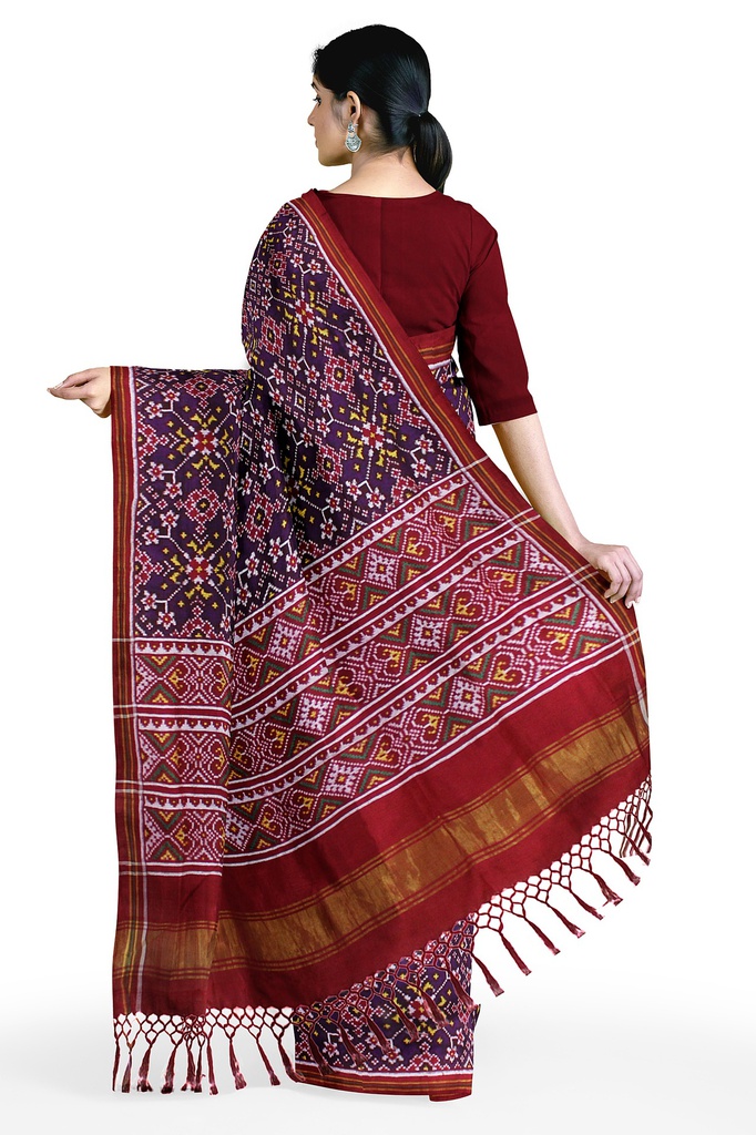 Handwoven Double Ikat Silk Patola Saree