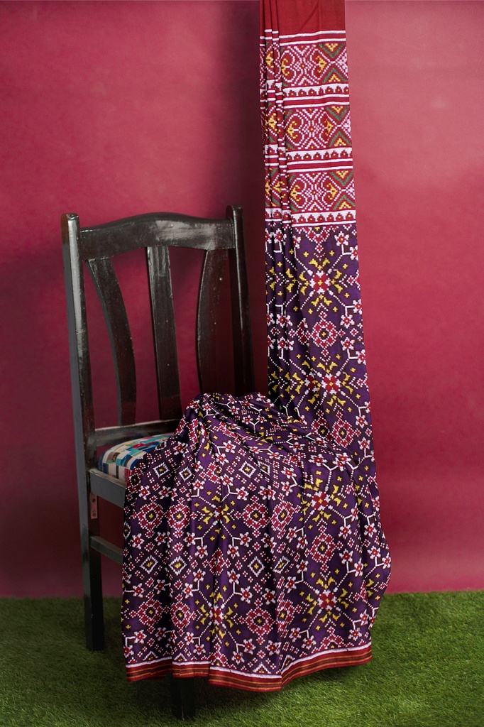 Handwoven Double Ikat Silk Patola Saree