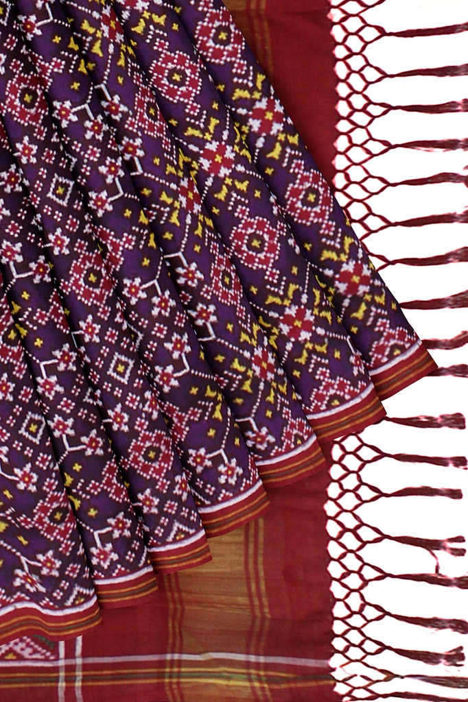 Handwoven Double Ikat Silk Patola Saree