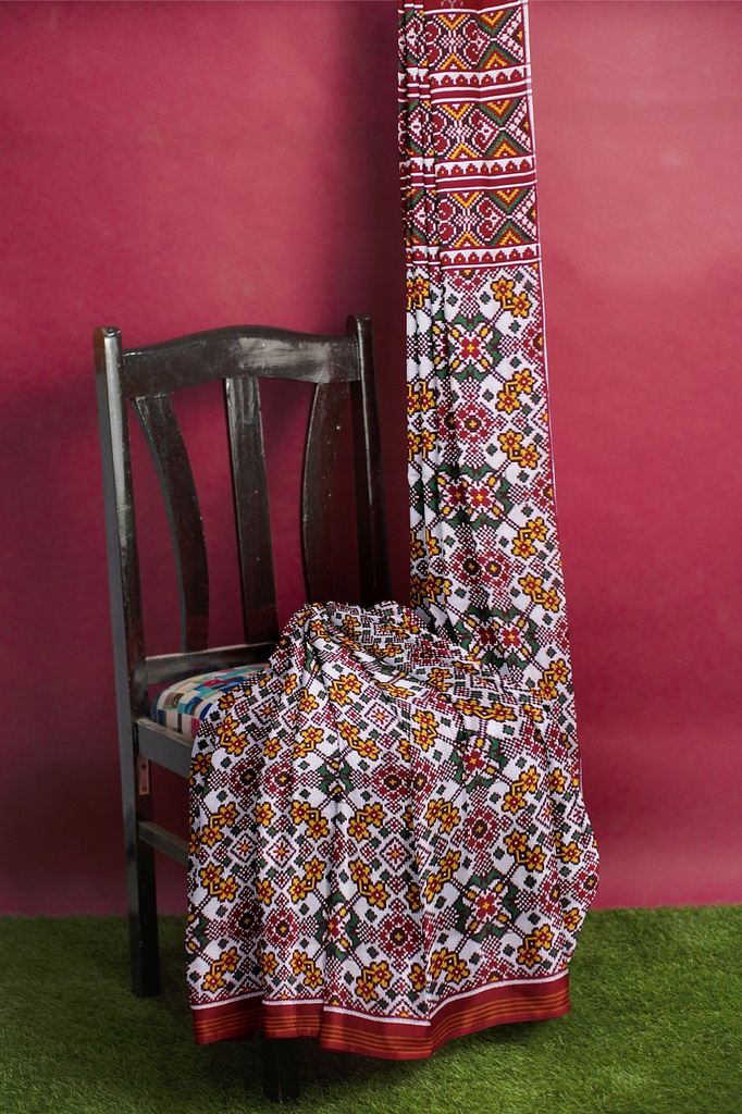 Handwoven Double Ikat Silk Patola Saree
