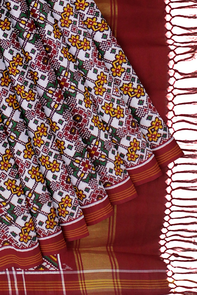 Handwoven Double Ikat Silk Patola Saree