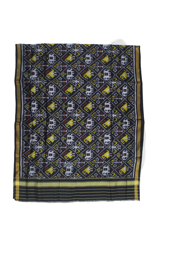Handloom Single Ikat Patola Silk Dupatta
