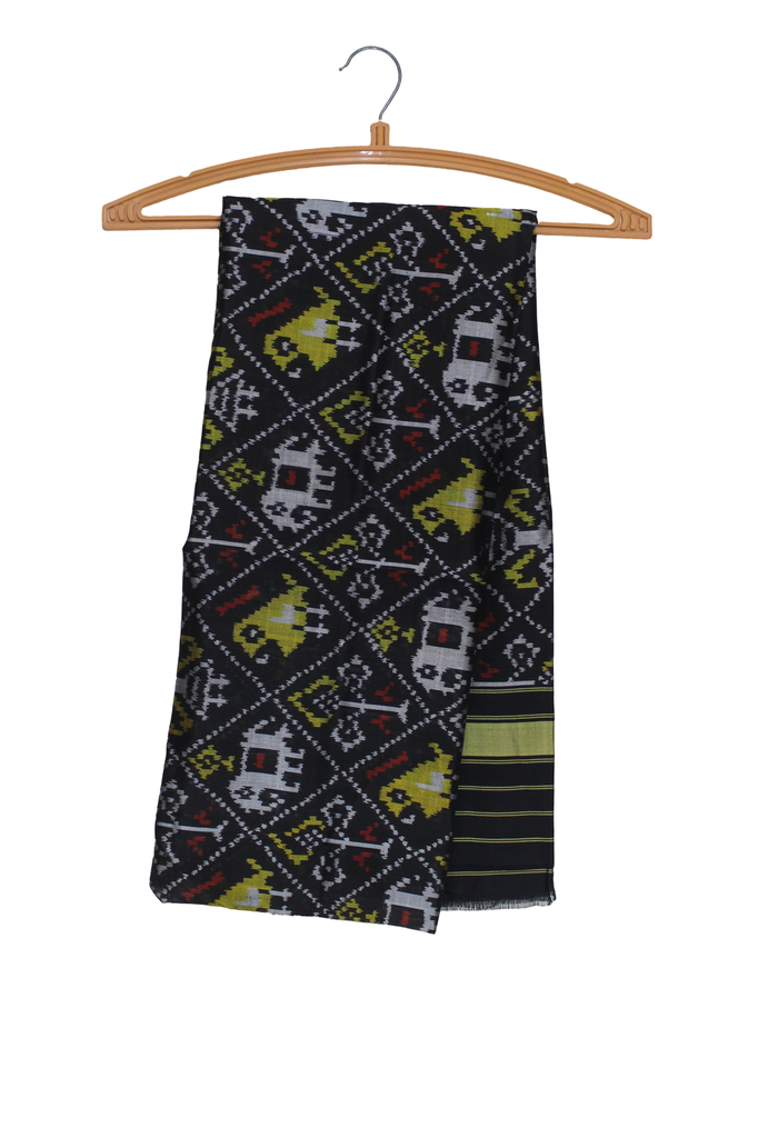 Handloom Single Ikat Patola Silk Dupatta
