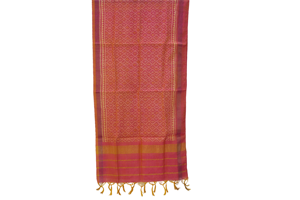 Handloom Single Ikat Patola Silk Stole