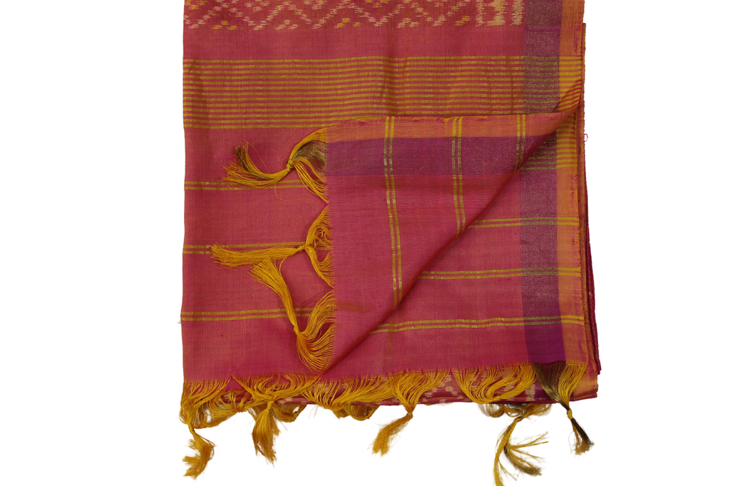 Handloom Single Ikat Patola Silk Stole