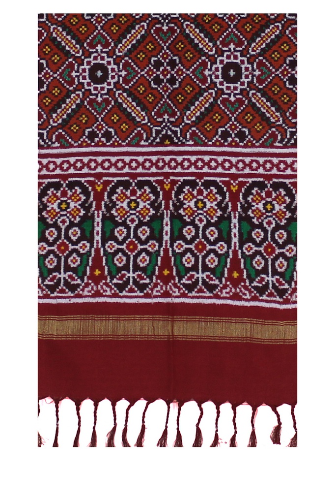 Handwoven Double Ikat Silk Stole