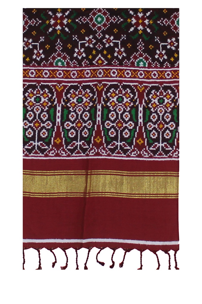Handwoven Double Ikat Silk Stole