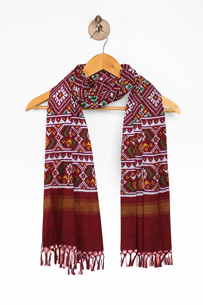 Handwoven Double Ikat Patola Dupatta