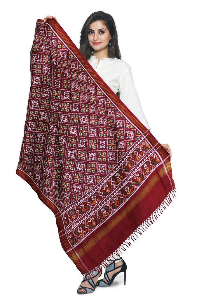 Handwoven Double Ikat Patola Dupatta