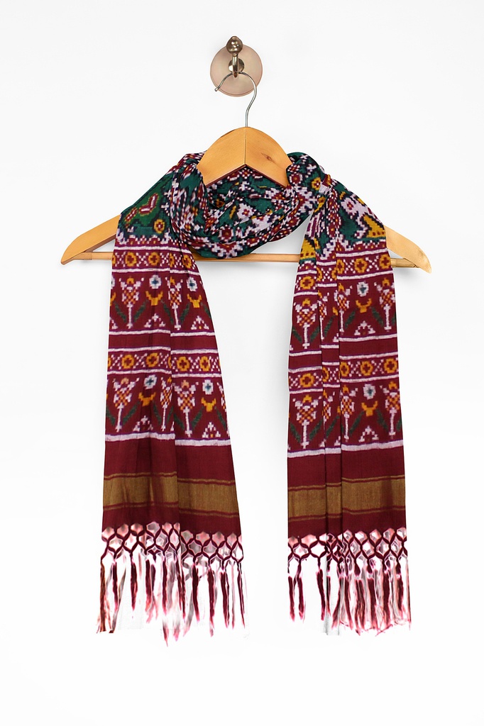 Handwoven Double Ikat Patola Dupatta