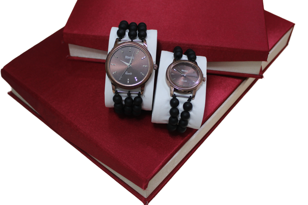 Handcrafted Agate Stone Couple Wrist Watch