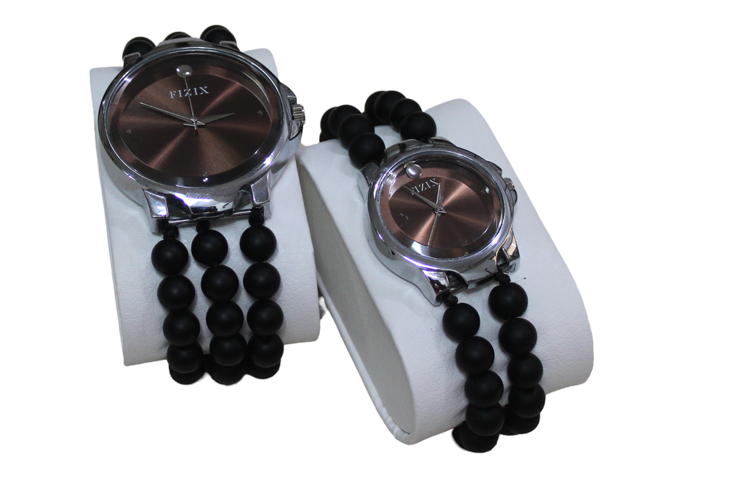 Handcrafted Agate Stone Couple Wrist Watch