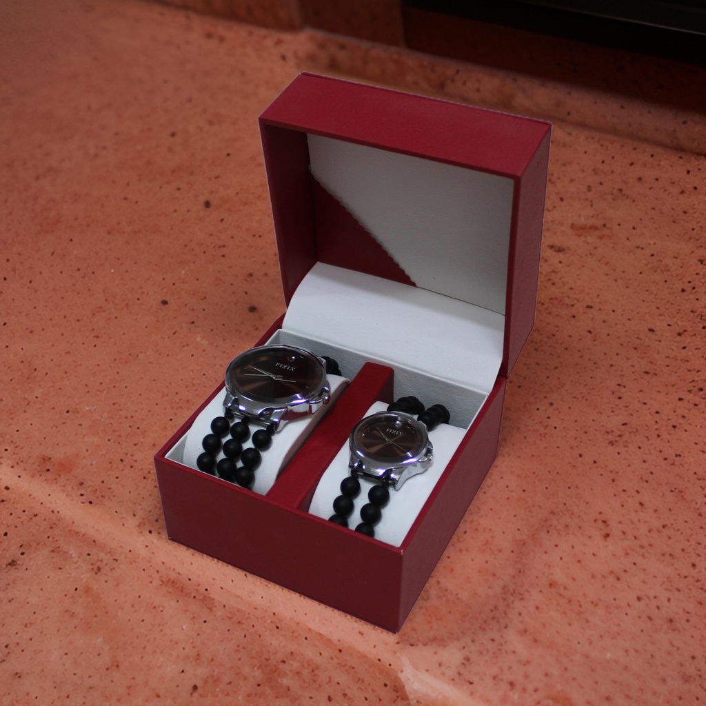 Handcrafted Agate Stone Couple Wrist Watch