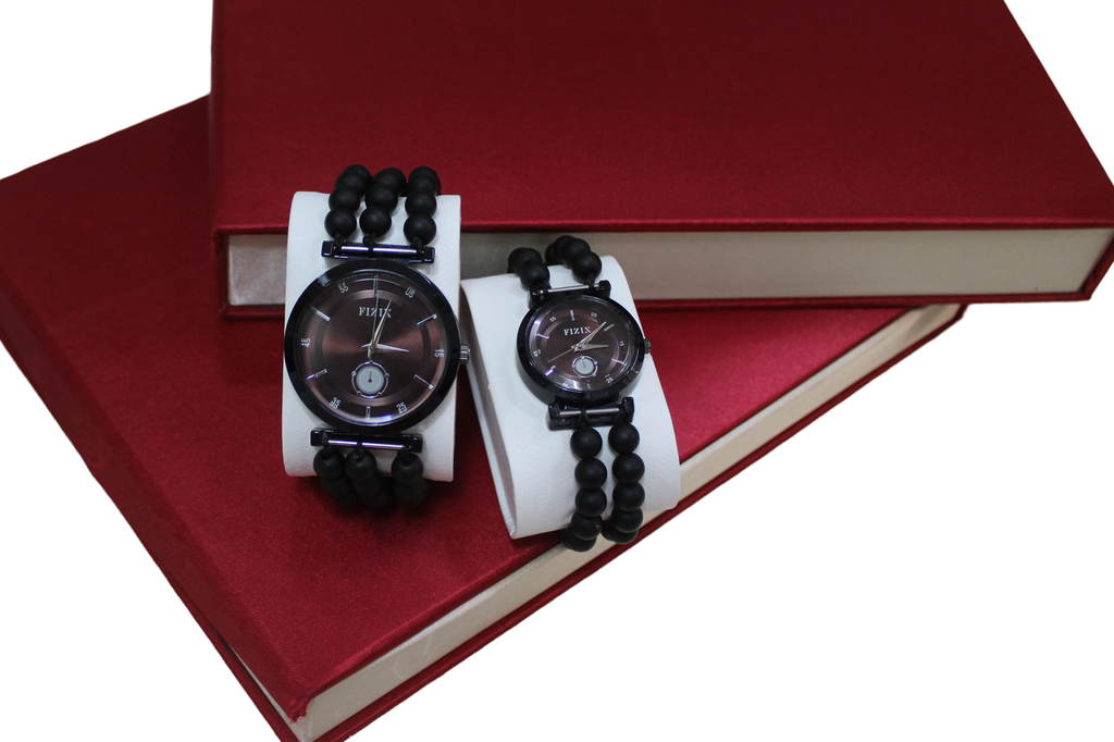 Handcrafted Agate Stone Couple Wrist Watch