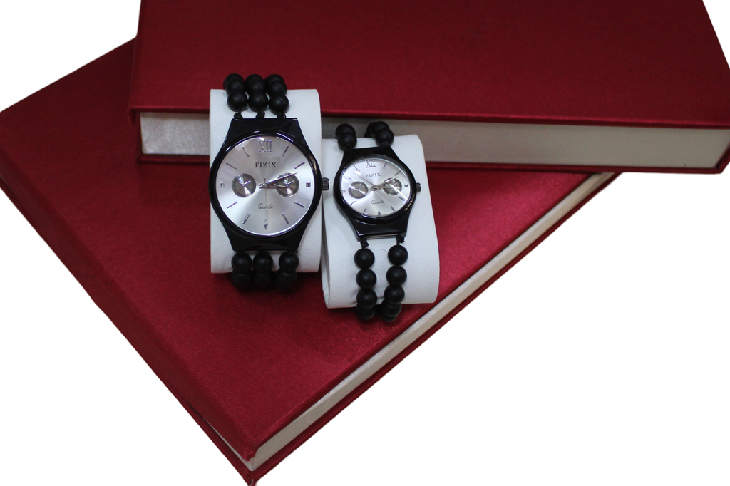 Handcrafted Agate Stone Couple Wrist Watch