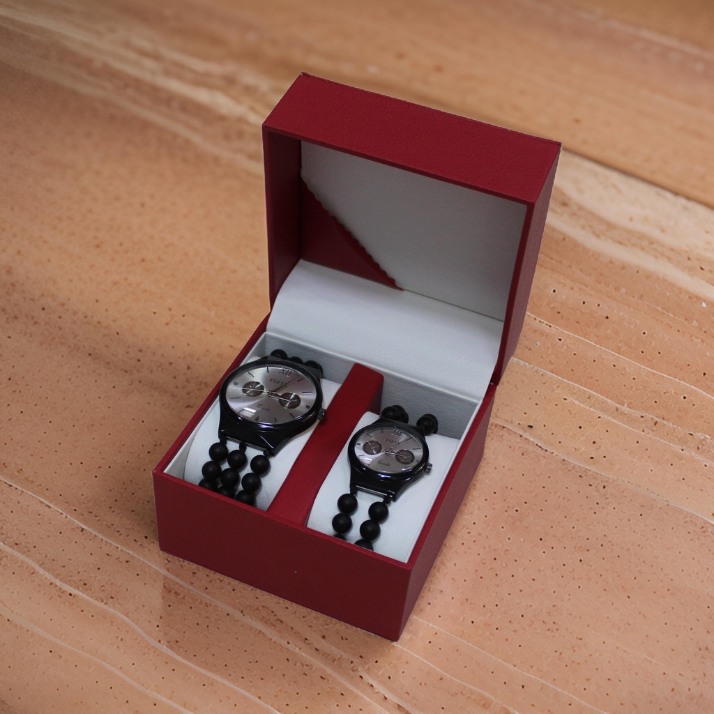 Handcrafted Agate Stone Couple Wrist Watch