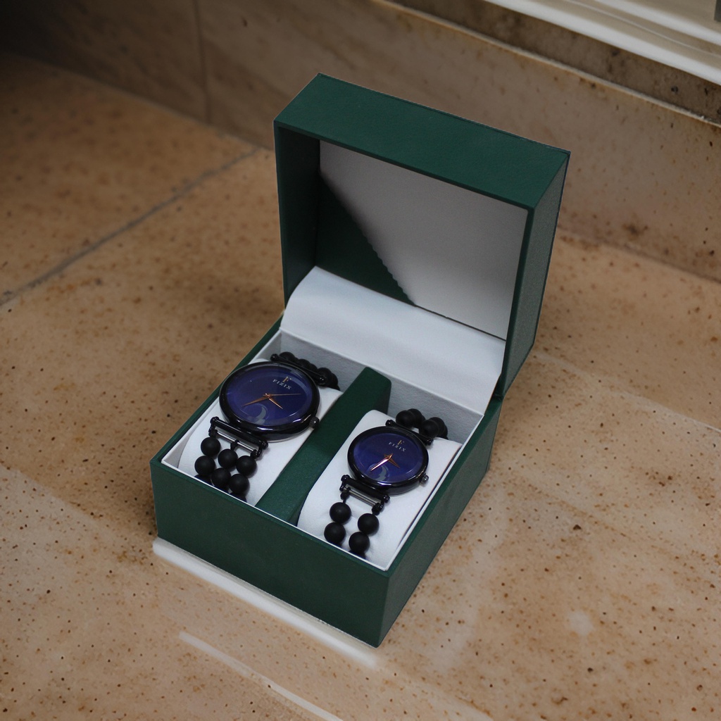 Handcrafted Agate Stone Couple Wrist Watch