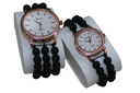 Handcrafted Agate Stone Couple Wrist Watch