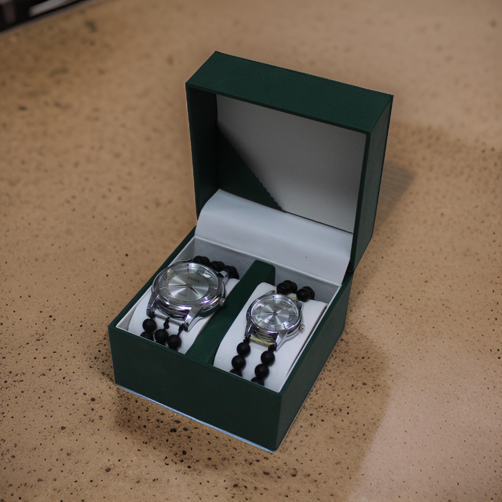 Handcrafted Agate Stone Couple Wrist Watch
